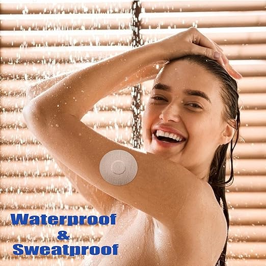 Sensor Cover Patches - Waterproof Adhesive Patches Compatible with Libre 3 - Waterproof & Sweatproof Cover for Continuous Glucose Monitor Sensor, Stable for 20 Days(20+ Pack) (Tan)