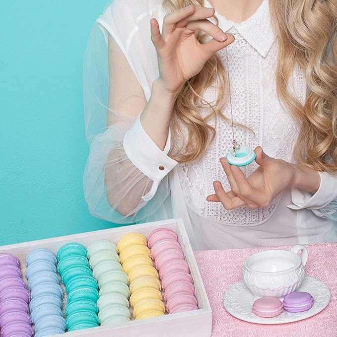 Coolrunner Cute Pill Organizer Case - Mini & Colorful Macaron Jewelry Storage Box (14 PCS)