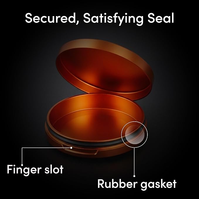 Aluminum Zyn Can – Slim Metal Zyn Container for Pouches & Snus | Core Series | Burnt Orange