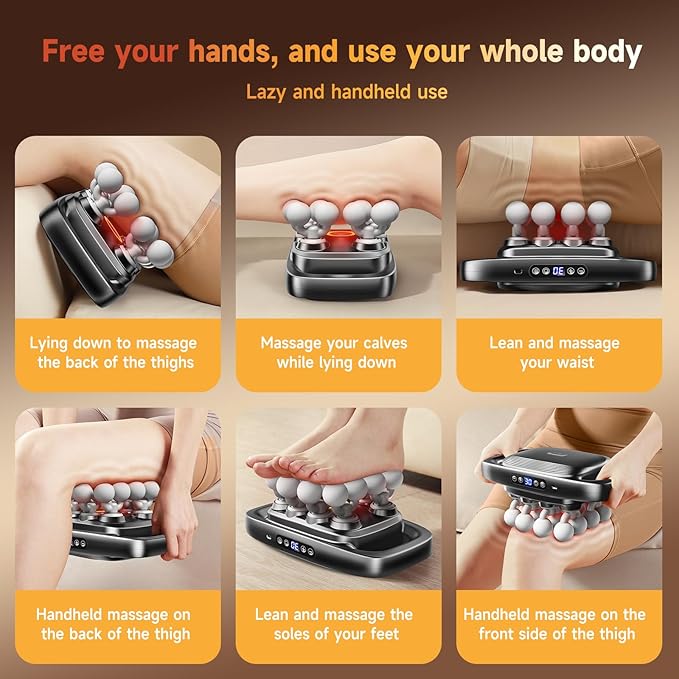 Upgraded 16-Head Massage Gun, Deep Tissue Percussion Massager, Muscle Massage Gun for Back, Shoulders, Legs, Body Muscle Pain Relief, Gifts for Men and Women