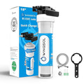 WINGSOL Water Filter for Sink Faucet, Reduce Heavy Metals/Chlorine/PFAS/PFOA/PFOS/Odor/Sediment, NSF/ANSI 42&53 Improve Taste, EZ Change Life Indication Mineral pH+ Under Sink Water Filter (Advanced)