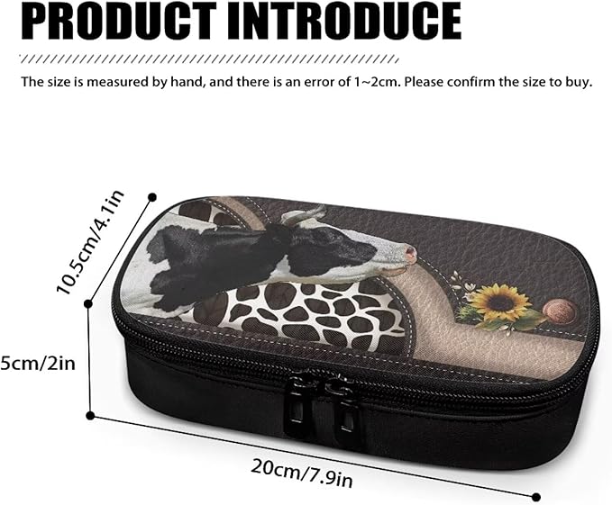 Cute Milk Cow Insulin Cooler Travel Case with Handle and Pockets for Insulin Pens and Diabetic Medical Organizer for Diabetes and Other Diabetic Supplies