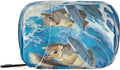 Squirrels Blue Surf Fish Summer Travel Pill Organizer Case Box Container Weekly Portable Vitamin Medicine Holder Storage Bag with Zipper Removable