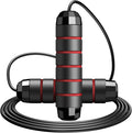 Jump Rope,Tangle-Free Rapid Speed Jump Rope with Ball Bearings for Men,Women and Kids,Adjustable Steel Skipping Rope with Ergonomic Foam Handles,A Ideal Equipment and Accessories for Workout,Fitness,Exercise,Home Gym,Slim Body