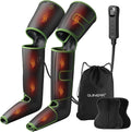 QUINEAR Leg Massager for Circulation and Pain Relief, Foot and Leg Compression Massager with Heat 2 Extender 3Heat 3Mode 3Intensity Calf Massager for Cramps Edema Swelling, FSA-HSA Eligible