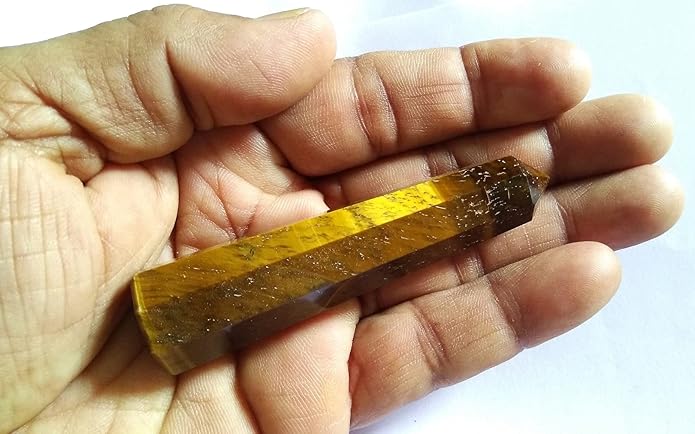 WholesaleGemShop 3 Inch Gemstones Obelisk Tower Jumbo Facet Aura Rock Crystal Natural Polished Earth Wand Spirit