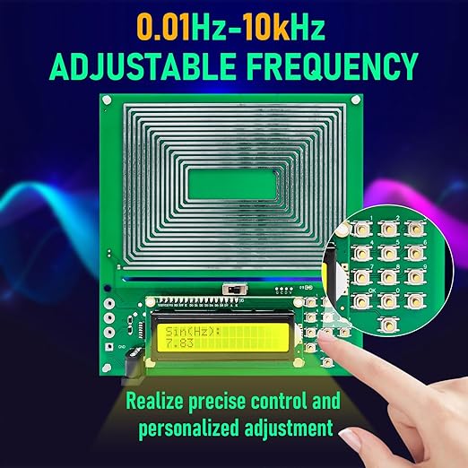 Frequency Generator for Healing, Schumann Wave Resonance Generator, Frequency Healing Devices, Adjustable Sine Wave Resonance Generator, Ultra-Low Frequency Pulse Generator