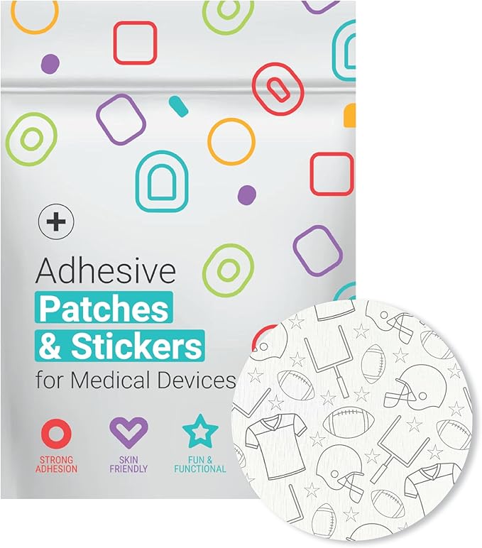 Glucomart Waterproof Sensor Covers for Libre 3 & Lingo (5 Count) – Sweatproof Adhesive Patches for CGM Protection, Long-Lasting 14-Day Stick, Hypoallergenic Overlay