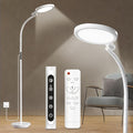 Light Therapy Lamp, LED 10000 Lux Floor Happy Therapy Light, UV-Free Sun Lamp with 5 Brightness & 5 Color Temperatures, 3 Heights for Apartment/Office/Home