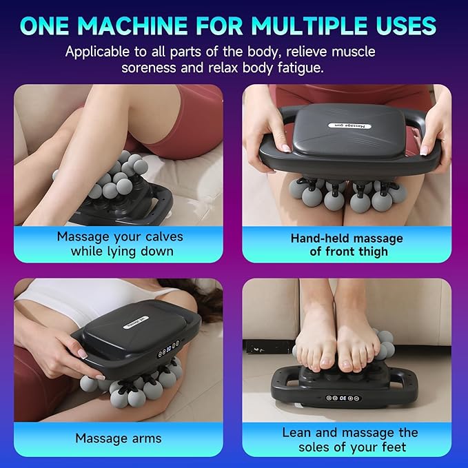 Upgraded 20-Head Massage Gun Set, Multi Head Massage Gun with 3 Modes & 30 Levels Intensities, Deep Tissue Massager Muscle Massage Guns for Body Muscle Pain Relief