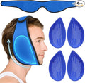 Hilph Face Ice Pack Wisdom Teech Ice Pack Head Wrap for Facial Oral Surgery Pain Relief for TMJ, Jaw Ice Wrap with 4 Hot Cold Gel Packs Reusable for Tooth Extraction & Teeth Removed, Tonsil Blue
