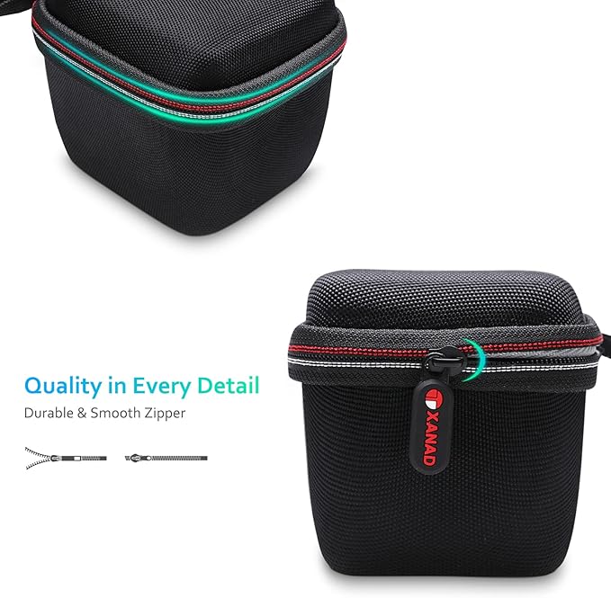 XANAD Hard Case for Wrist Blood Pressure Cuff Monitor Within Size 5'' x 4'' x 4'' - Travel Protective Carrying Storage Bag