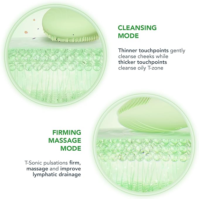 FOREO LUNA 4 go Face Cleansing Brush & Firming Massager - Premium Face Care - Enhances Absorption - Simple Skin Care Tools - For All Skin Types- Pistachio