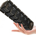 Extra Large Pill Organizer 2 Times a Day – XL Pill Box 7 Day with Big AM/PM Compartments – Fits Large Vitamins, Supplements & Gummies, for 7 or 14-Day Use, Color-Coded, Senior-Friendly, No Spills