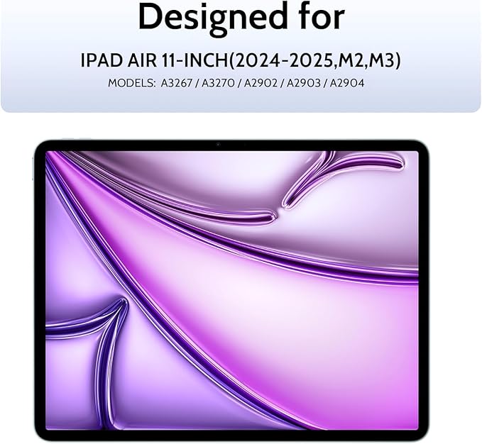 2 Pack Magnetic Paperfilm for iPad Air 11 Inch (2024-2026, M2 M3 M4), Feel Like Writing Drawing On Paper, Matte Removable Anti Glare Fingerprint Screen Protector Blue Light Filter