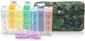 Made Easy Kit Pill Case Large 7-Day / 28 Compartments in Neoprene Carrier with Storage Pill Box in Daily in Morn, NOON, EVE, Bed a Weekly Vitamin, Medicine, Capsule Organization (Camo Dark)