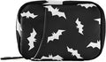 Halloween Bats Pill Box 7 Day Pill Case Travel Pill Organizer Bag with Zipper Portable Weekly Vitamin Medicine Supplement Holder Pouch Bag
