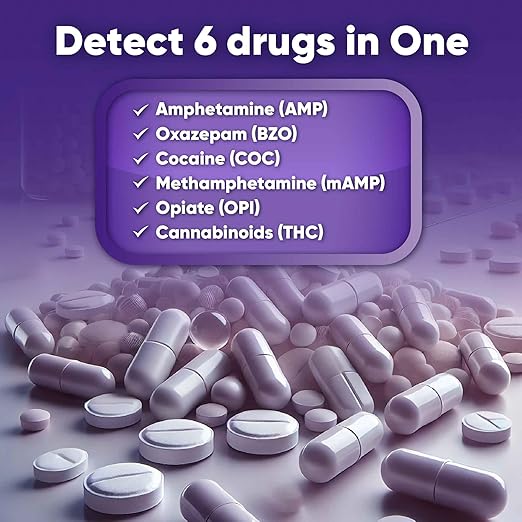 Prime Screen 6 Panel Urine Drug Test Kit (THC-Marijuana, BZO-Benzos, MET-Meth, OPI, AMP, COC), WDOA-264 (2)