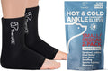TheraICE Ankle Ice Pack Wrap for Swelling & Sprained Ankle Brace for Women Men, Cold Therapy Foot Heel Spur Support Compression Socks, Plantar Fasciitis & Achilles Tendonitis Sore Feet Pain Relief