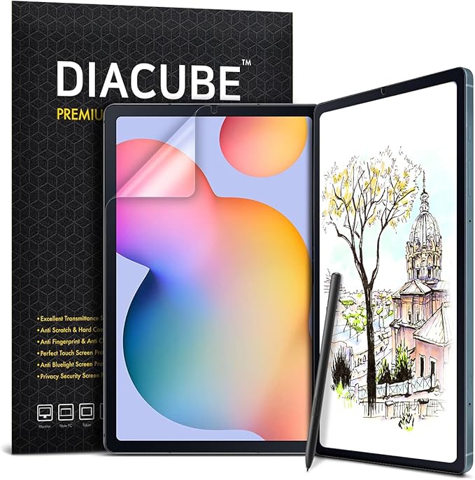 [1+1 Pack] For Galaxy Tab S6 Lite 10.4 Inch (2024/2022/2020), Paperfeel Screen Protector 1pc + Anti Glare Protector 1pc, Matte Anti Glare Anti Fingerprint Film with Blue Light Cut Filter, Compatible with S Pen