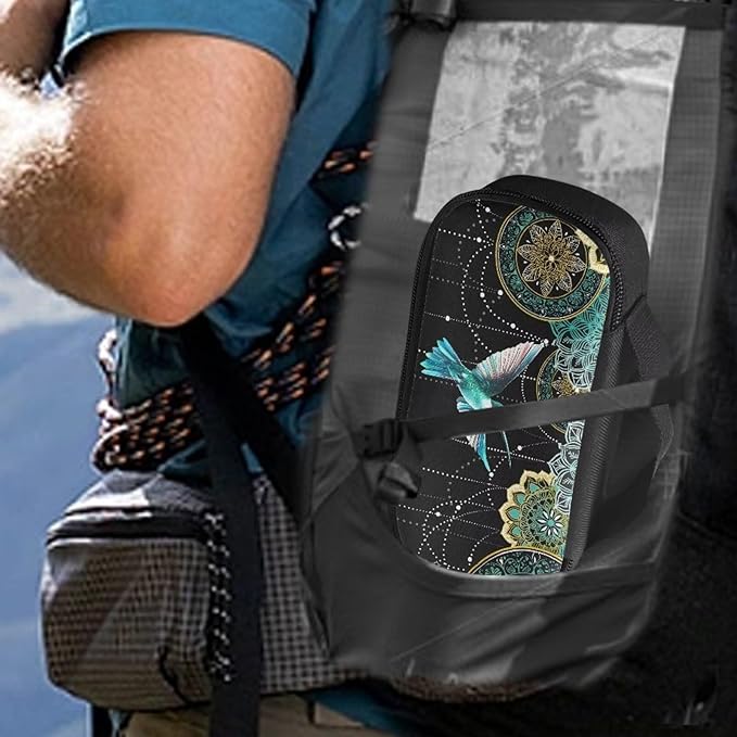 Bohemian Flower Hummingbird Insulin Pen Cooler Travel Case Diabetic Medication Insulated Cool Organizer for Insulin Pen and Other Diabetic Supplies for Travel Work Daily Life