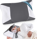 CPAP Pillow for Side Sleeping, HSA/FSA Sleep Apnea Pillow for All CPAP Masks Users to Reduce Air Leaks, Masks Pressure, Memory Foam with Cooling & Breathable Pillowcase for Side Back Sleeper