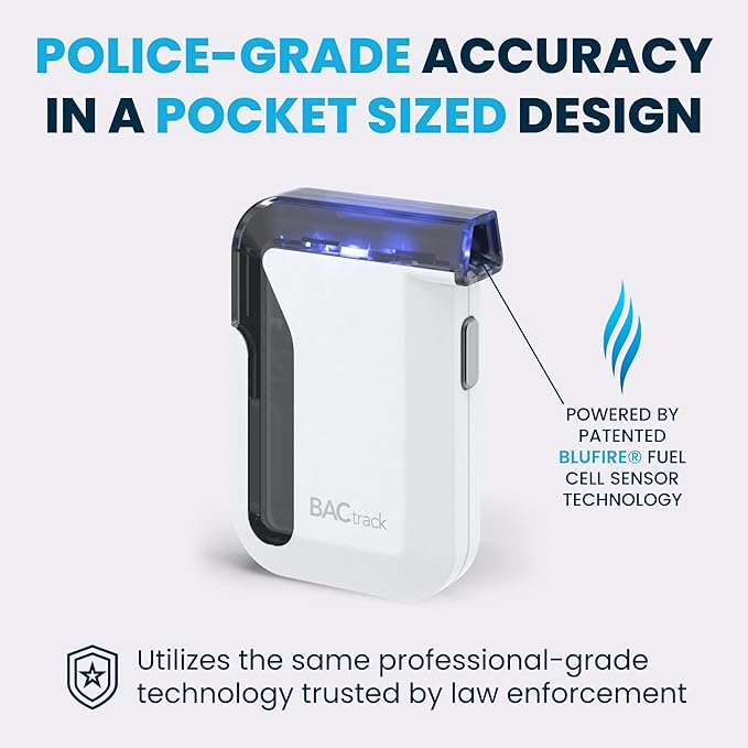 BACtrack Mobile Smartphone Breathalyzer | Professional-Grade Accuracy | Wireless Smartphone Connectivity | Compatible w/Apple iPhone, Google & Samsung Android Devices | Apple HealthKit Integration