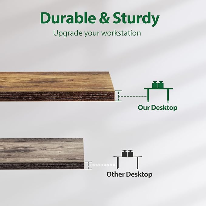 Agilestic Electric Standing Desk, 71 x 24 Inches Height Adjustable Desk, Sit Stand up for Work Office Home, Ergonomic Rising Computer Table with Memory Preset, Rustic Brown
