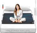 Grounding Mat for Bed, Carbon Fibre + PU Grounding Mattress for Improved Sleep and Pain Relief, Grounding Mat with Grounded Cord, Test Pen (Cal King - 27"x 72")