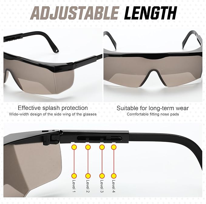 Aviation Flight Training Glasses Adjustable View Limiting Goggles Device with Glasses Box and Tag (Gray)