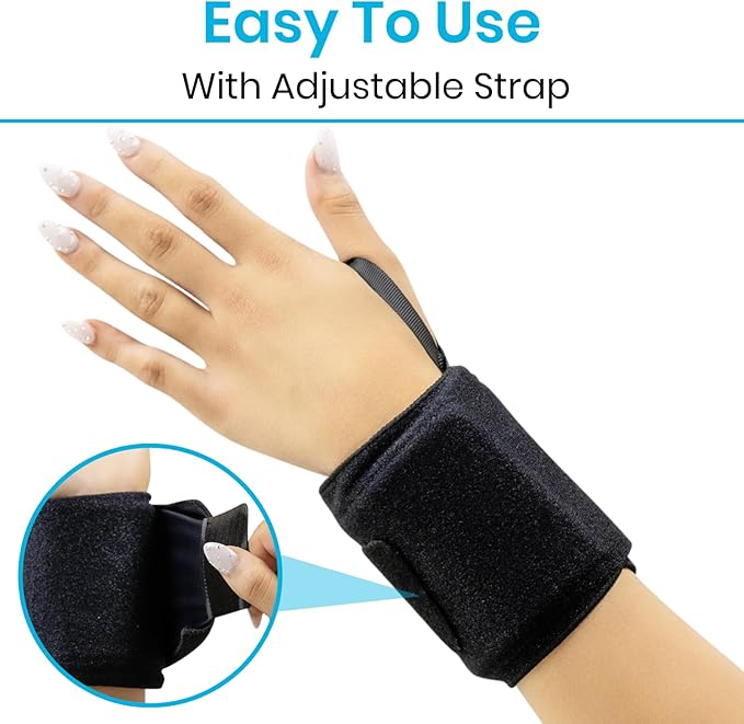 Arctic Flex Wrist Ice Pack Wrap (Pair) - Hot & Cold Gel Therapy Compress for Joint Pain Relief - Reusable Compression Sleeve Freeze & Microwavable - Support for Bruise, Swelling & Rheumatoid Arthritis
