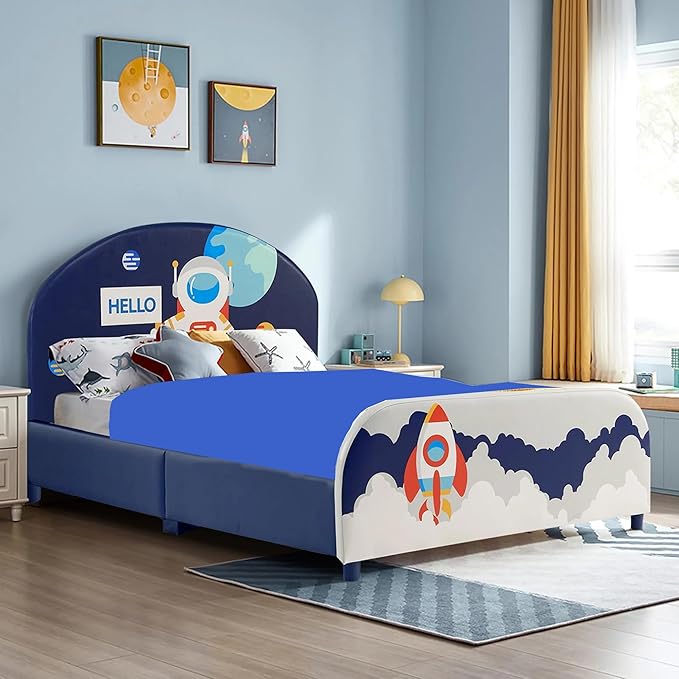 Sensory Bed Sheet for Deep Pressure Therapy – Spandex Bed Sheet – Sensory Compression Blanket for ADHD, Autism – Breathable & Hypoallergenic, Blue, Queen Size