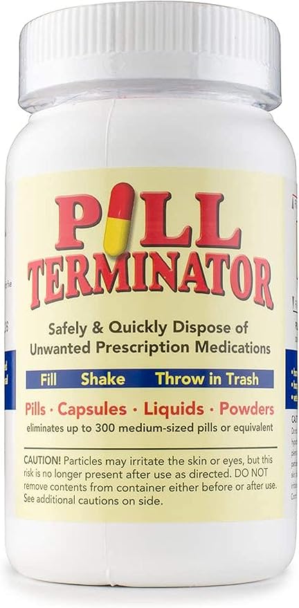 Best Safe Rx Pharmaceutical Med Destroyer & Disposal Container - Dispose Old RX Medication Drugs, Pill & Liquid Buster (1 Pack) Container