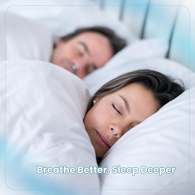 Nasal Dilators for Sleeping – Nose Opener & Nose Breather (4 Sizes S/M/L/XL) Internal Anti Snoring Nose Vents – Soft Silicone Nasal Expander for Better Airflow & Night Breathing