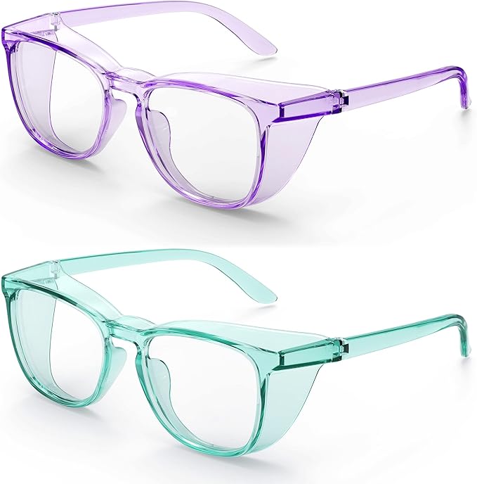 Stylish Safety Glasses, Clear Anti-Fog Anti-Scratch Protective Glasses For Men And Women