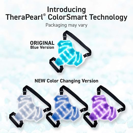 TheraPearl Color Changing Shoulder Wrap, Reusable Hot Cold Therapy Wrap with Gel Beads for Shoulder Pain Relief, Flexible Hot and Cold Compress, Best Ice Pack for Rotator Cuff Pain, Sports Injuries