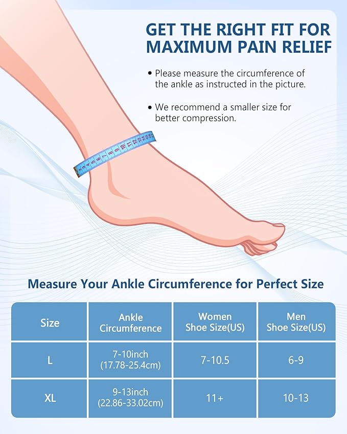 Ankle Foot Ice Pack Wrap for Injuries, Reusable Gel Ice Pack for Hot and Cold Therapies, Flexible Cold Pack for Achilles Tendonitis,Plantar Fasciitis,Swelling,Sprained,Post-Surgery Recovery Black