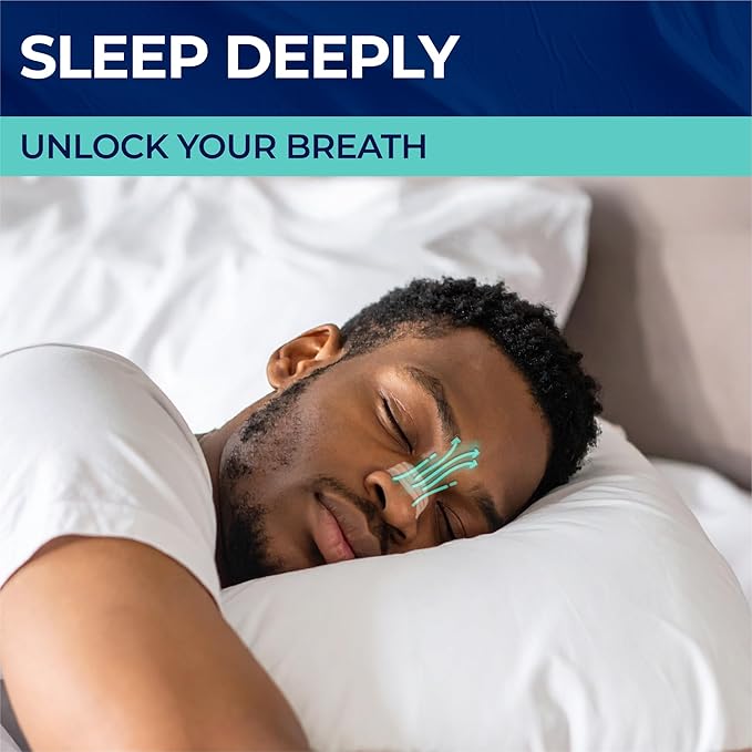 Peace&Quiet PQ Nasal Strips - 40 Nasal Strips for Sleeping, Transparent