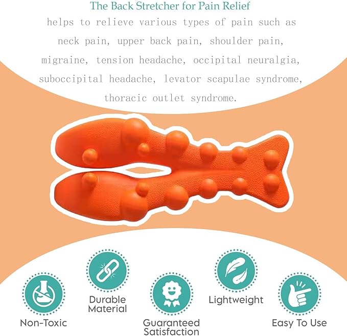 Trigger Point Massager for Neck & Upper Back Discomfort Acupressure Nodes Easy at-Home Use