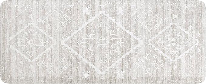 House of Noa Nama Standing Mat – Anti-Fatigue Cushioned Kitchen Mats for Floor | Ergonomic Bounce-Back Foam Kitchen Mats | Anti-Fatigue Mats for Kitchen & Standing | Ula Driftwood | 22"x54"