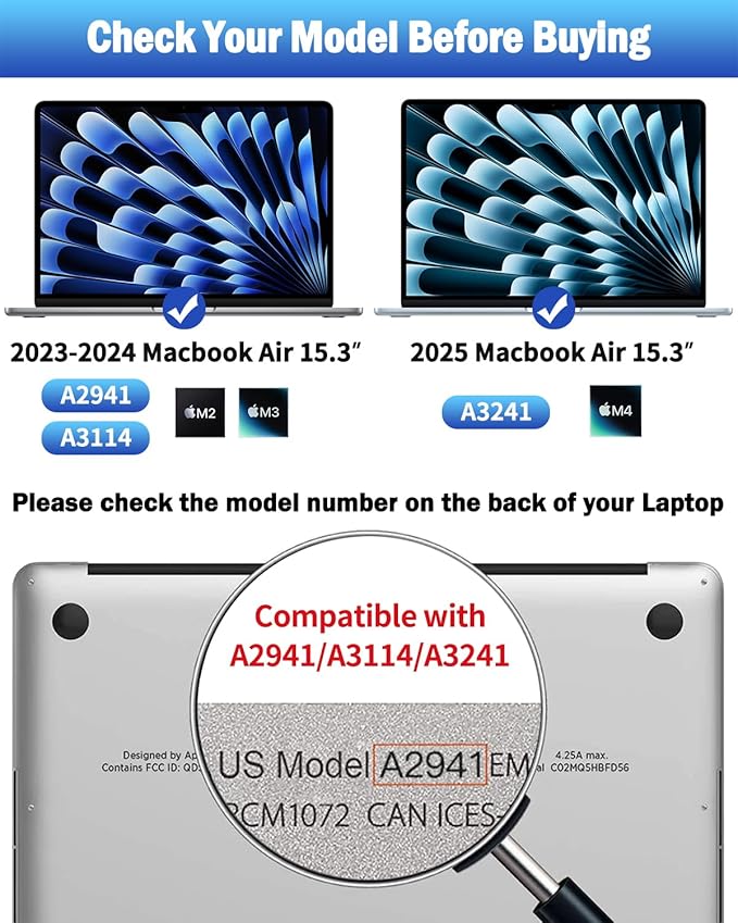 F FORITO 2-Pack Anti Blue Light Matte Screen Protector Compatible with MacBook Air 15.3 inch (2026-2023, M5, M4, M3, M2), Eye Protection Blue Light Blocking Anti Glare Computer