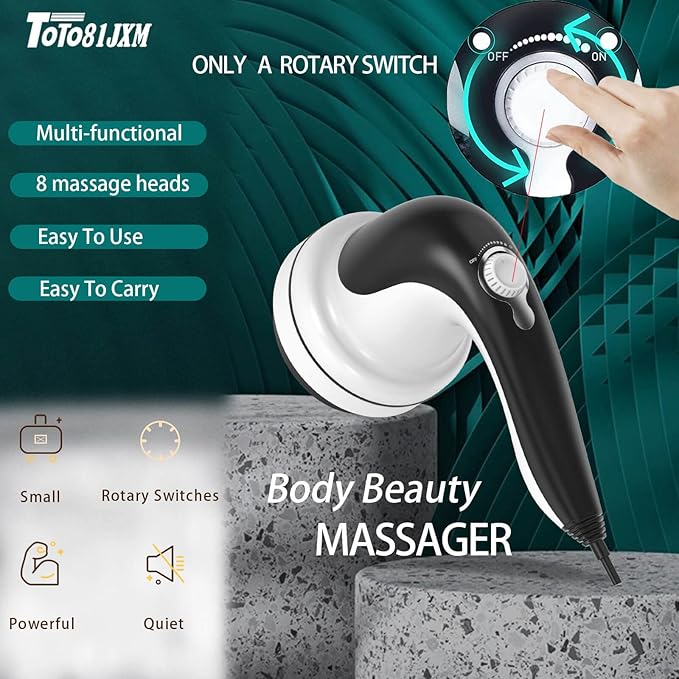 Cellulite Massager,Body Sculpting Machine for Stomach Fat,Handheld Cellulite Remover for Sculpt Belly,Thigh,Butt,Vibrating Massager for Deep Tissue & Lymphatic Drainage,Suitable for Women Man at Home