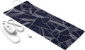 Pure Enrichment PurePureRelief Express Designer Series Electric Heating Pad - 12” x 24” Fast-Heating with 4 Heat Settings, Machine-Washable Fabric, & 2-Hour Auto Safety Shut-Off - Navy Graphic