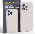 WAVEBLOCK EMF Protection Silicone iPhone Case Compatible with iPhone 16 Pro Max, Radiation Blocker, 5G Shield Reduction, Lightweight, USA Patented and Tested in FCC Lab, Stone