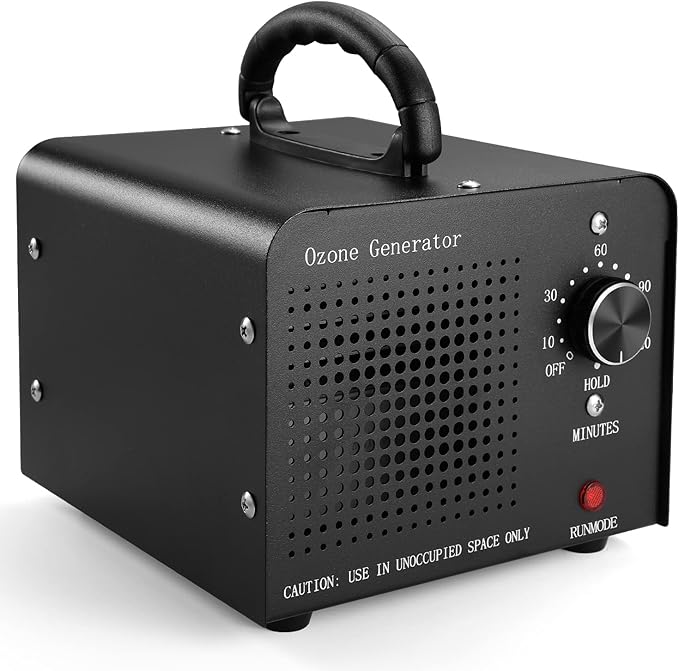 0zone Generator 30000mg - O3 Air Purifier for Home & Car, Ozone Machine Odor Removal for Smoke & Pet (Black)