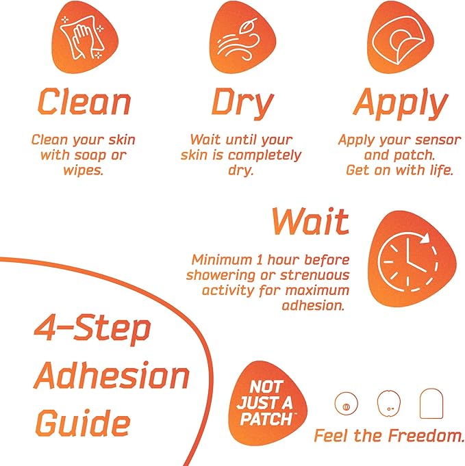 Not Just A Patch Air Libre 3 Plus Sensor Covers (20 Pack) - Thin, Strong and Light Adhesive Patches with Ultra-Hold 15+ Day Adhesion, Durable Freestyle Libre 3 Sensor Covers - Brown