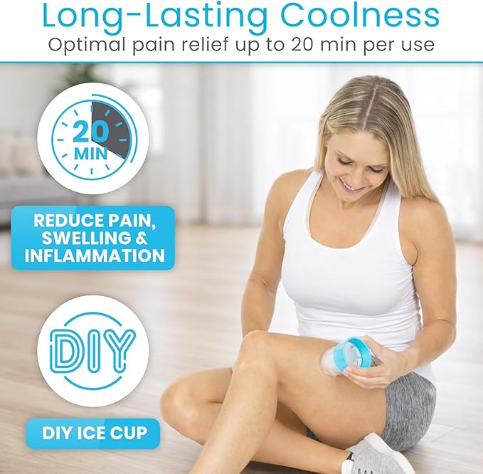 Arctic Flex Ice Roller for Face, Eyes & Neck (2 Pack) - Facial Ice Cube Roller Massager for Skin Care, Eye Bags, Migraine Pain - Reusable Silicone Ice Mold Tool Reduces Puffiness & Enhances Beauty