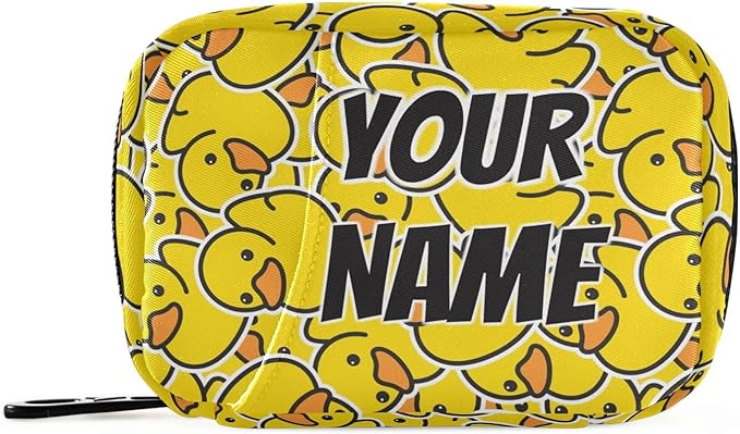 Daily Vitamin Medicine Organizer Little Yellow Duck Cute Travel Pill Organizer Daily Medicine Container Twill Pill Case Bag