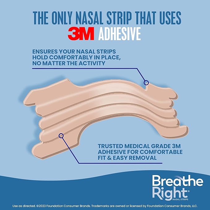 Breathe Right, Extra Strength Tan Nasal Strips, 8 Count