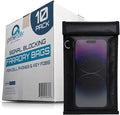 Faraday Bag – Anti-Theft & Distraction-Free Signal Blocking Pouch | RFID Protection for Phones, Keys & Cards | Fireproof & Waterproof | Ideal for School, Work & Travel (10 Pack) Black